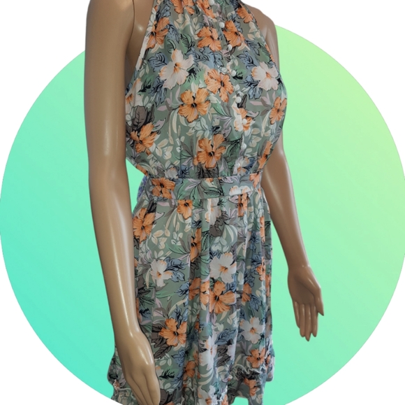 Summer floral Halter Neck dress - Picture 5 of 5